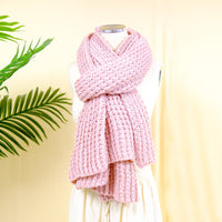 Hand Knitted Wool Blend Long Scarfs (Pack of 10)