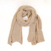 Hand Knitted Wool Blend Long Scarfs