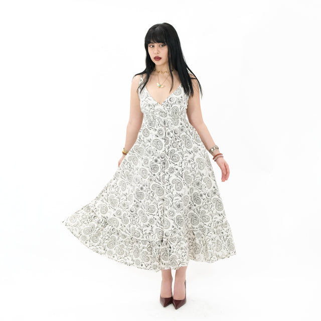 Cottage Bloom Paisley Maxi Dress
