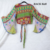 Vintage Kantha Wrap Top