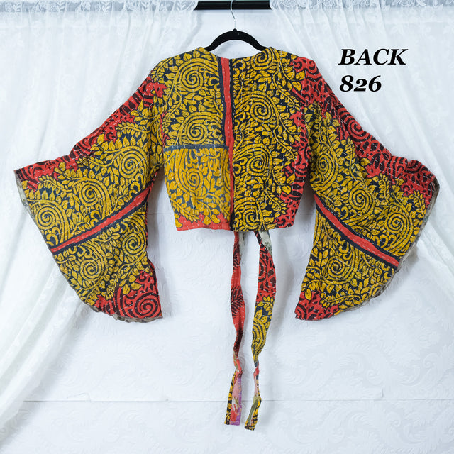 Vintage Kantha Wrap Top