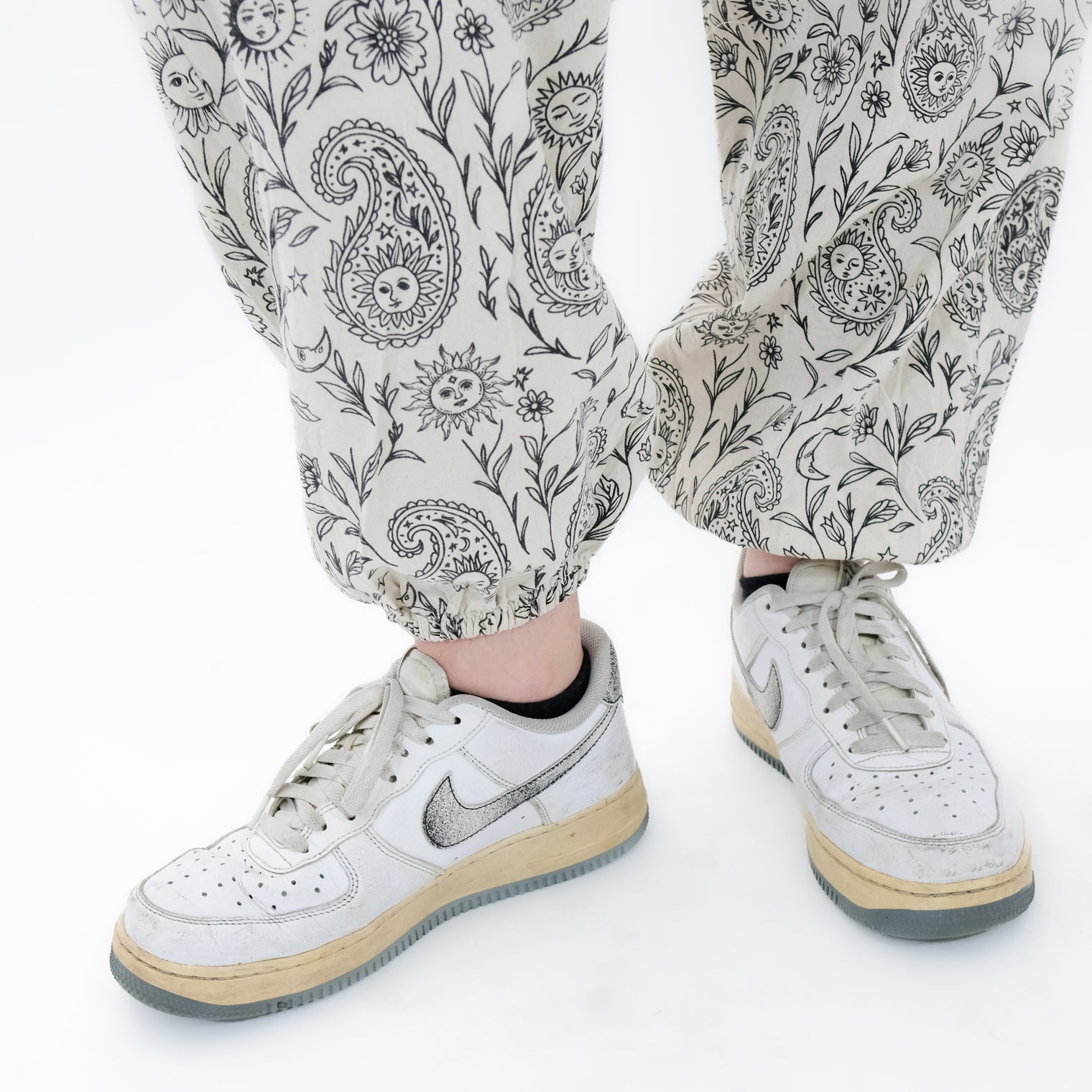 Cotton Paisley Boho Baggy Pants