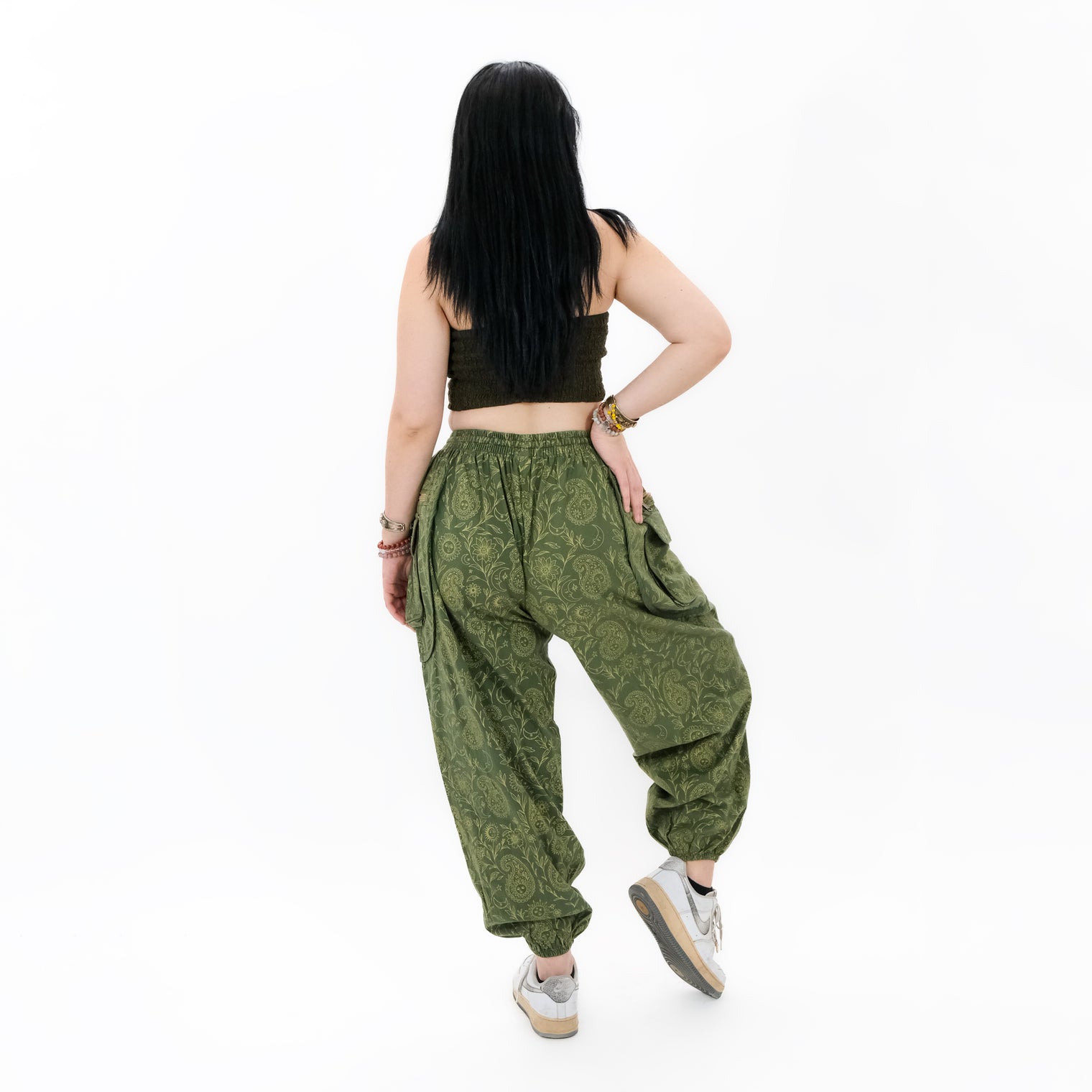 Cotton Paisley Boho Baggy Pants