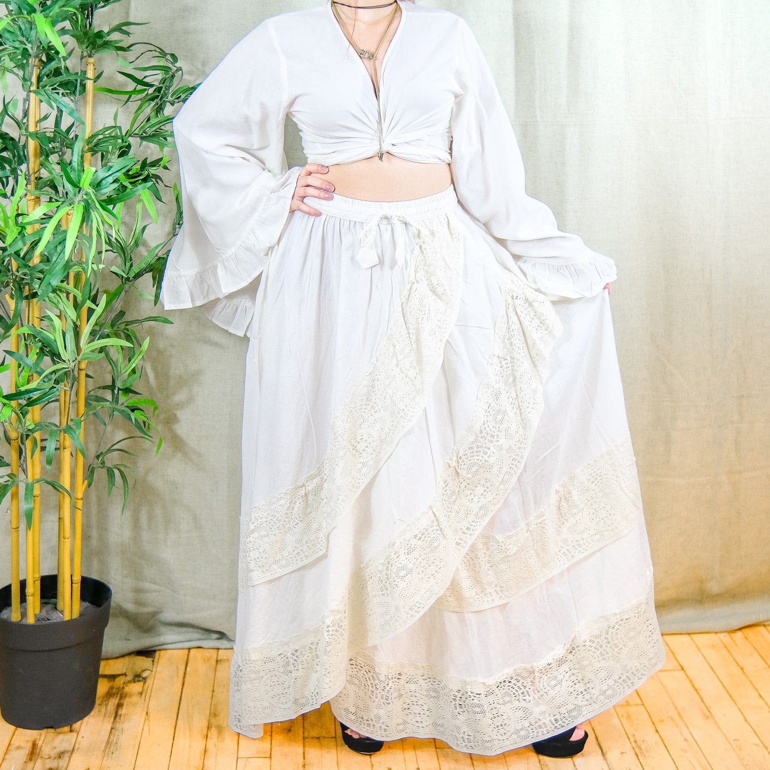 Laceid Dreams Flowy Skirt Set