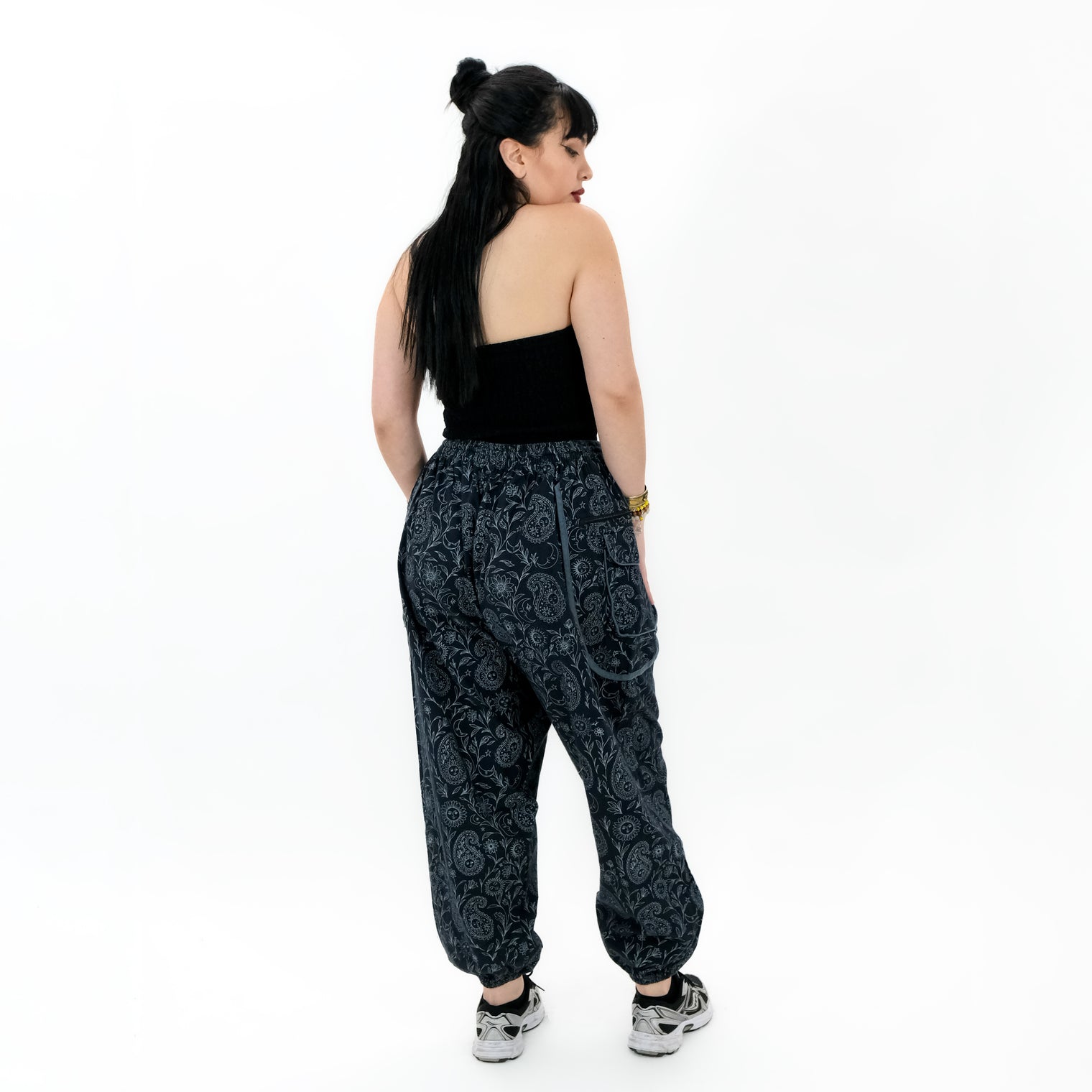 Cotton Paisley Boho Baggy Pants