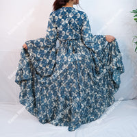 Willow Whisper Skirt with Ruffle Sleeve Top