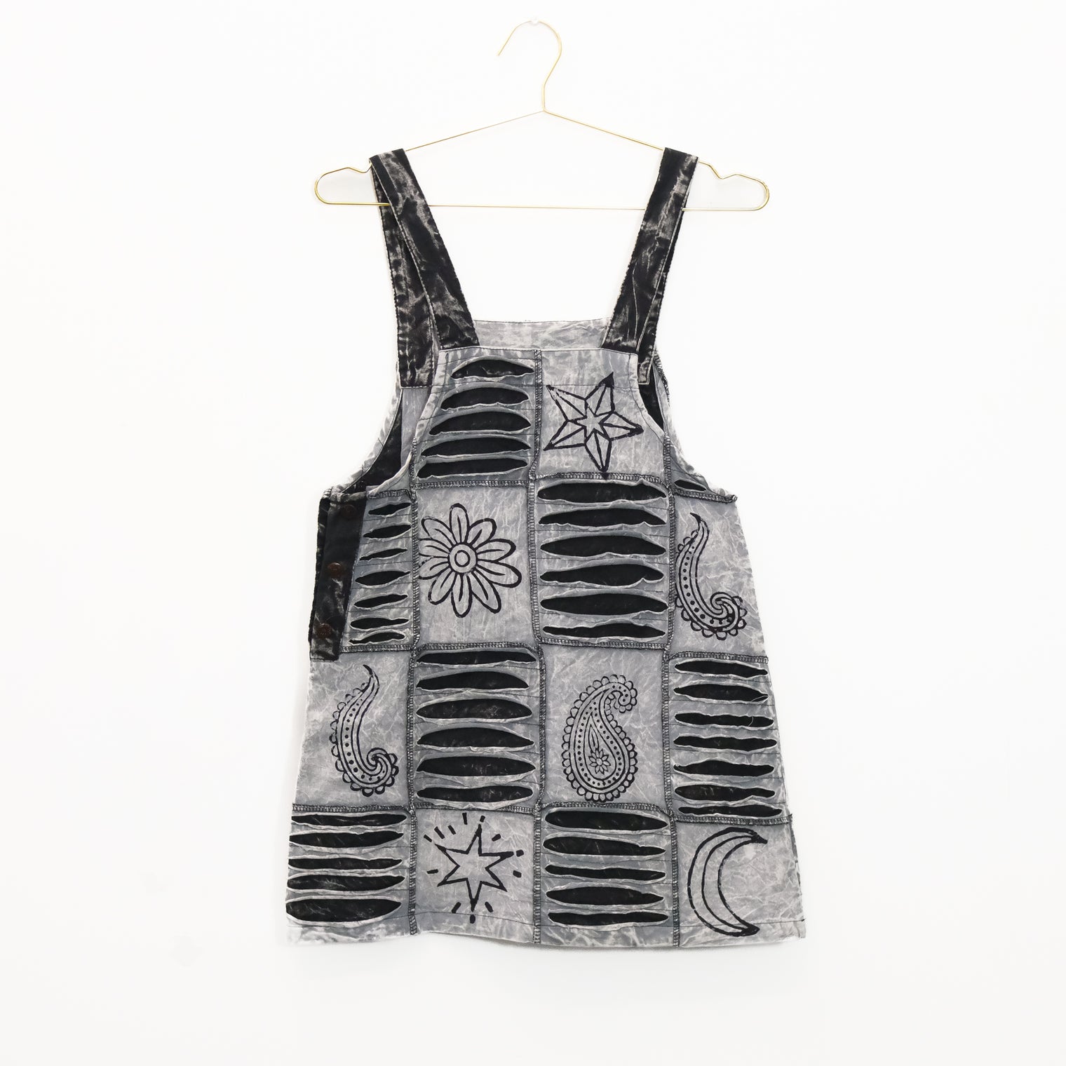 Patchwork Ribbed Cotton Mini Dress