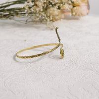 Gold Snake Arm Cuff Bracelet