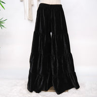 Velvet Dream Tiered Flowy Pants