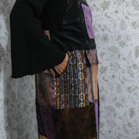 Patchwork Corduroy Wide Leg Jumpsuit