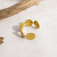 Hammered Circle Statement Cuff