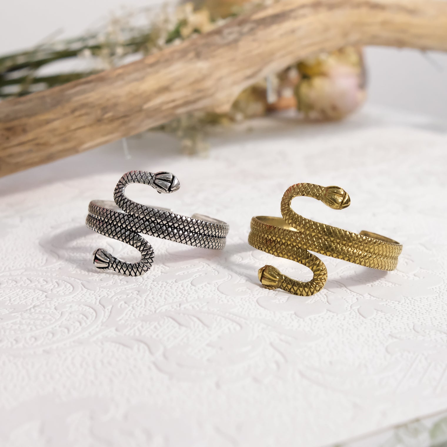 Snake Wrap Cuff Bracelet