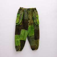 Patch Corduroy Baggy Pants