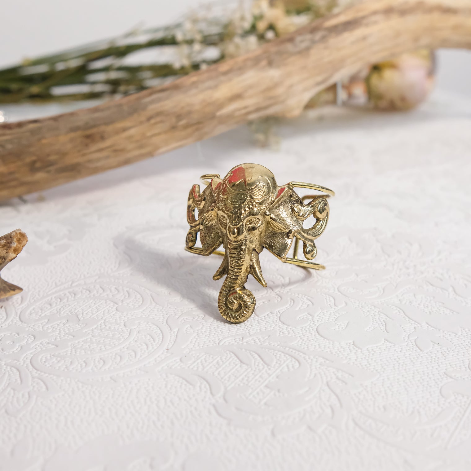 Ganesha Adjustable Cuff Bracelet