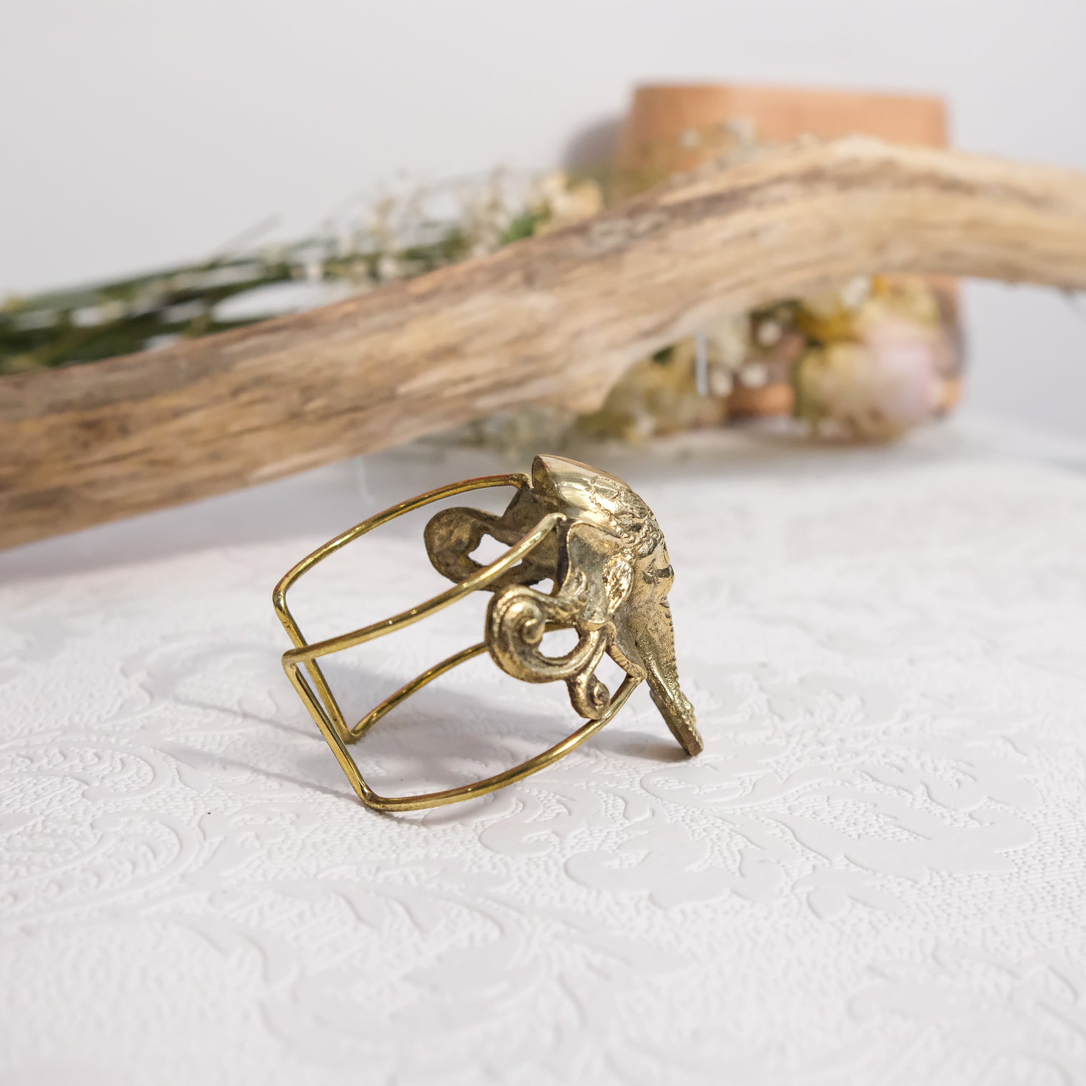 Ganesha Adjustable Cuff Bracelet