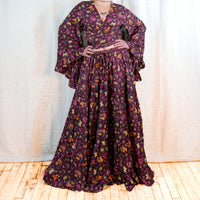 Forest Whisper Skirt with Ruffle Sleeve Top