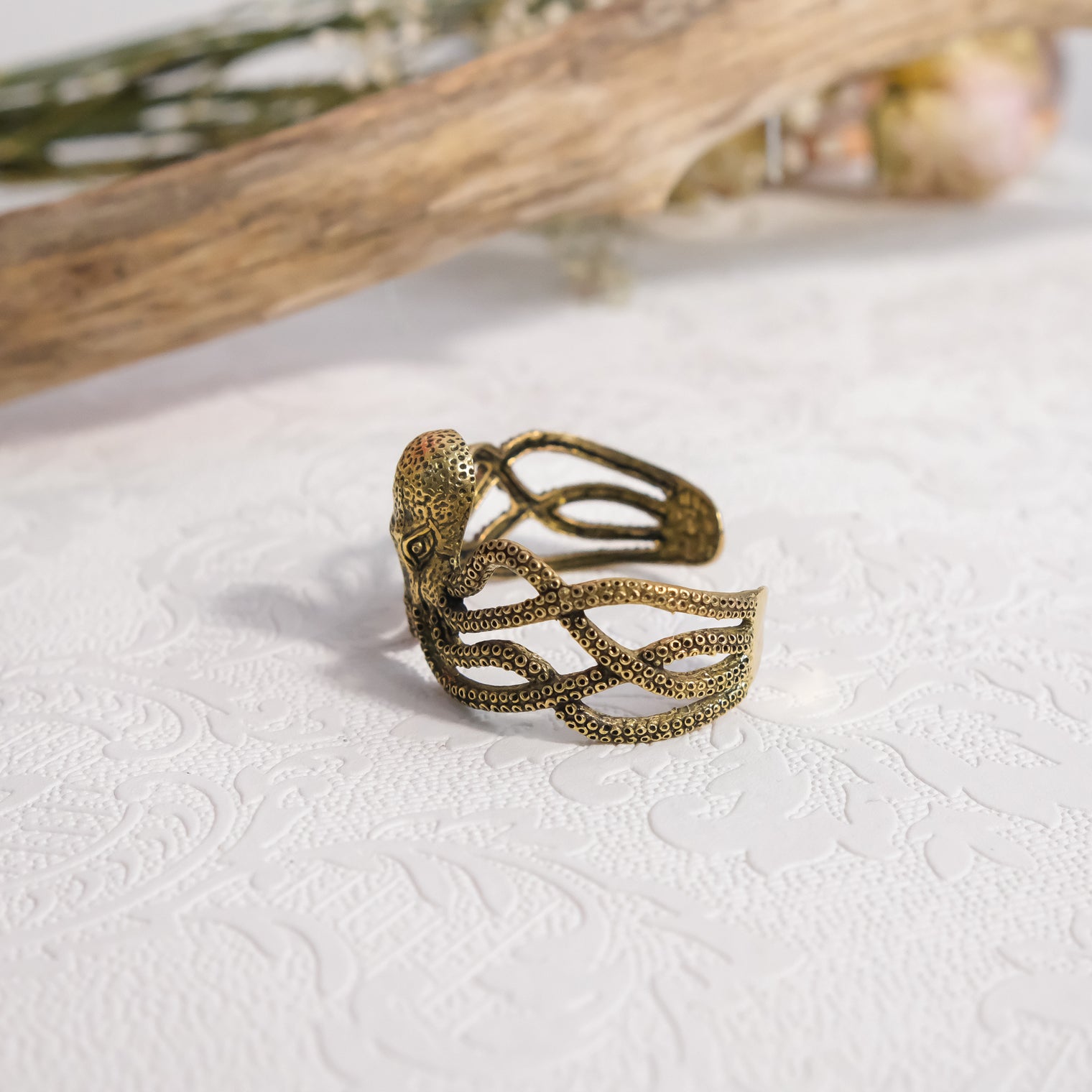 Octopus Wrap Cuff Adjustable  Bracelet