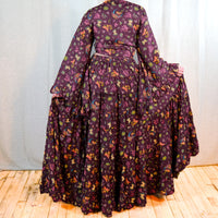 Forest Whisper Skirt with Ruffle Sleeve Top