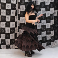 Dusty Moon Layered Wrap Skirt