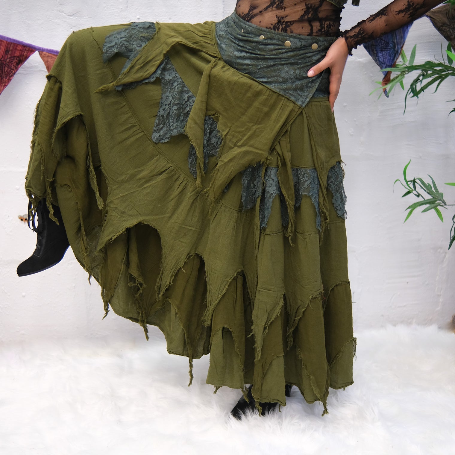 Dusty Moon Layered Wrap Skirt