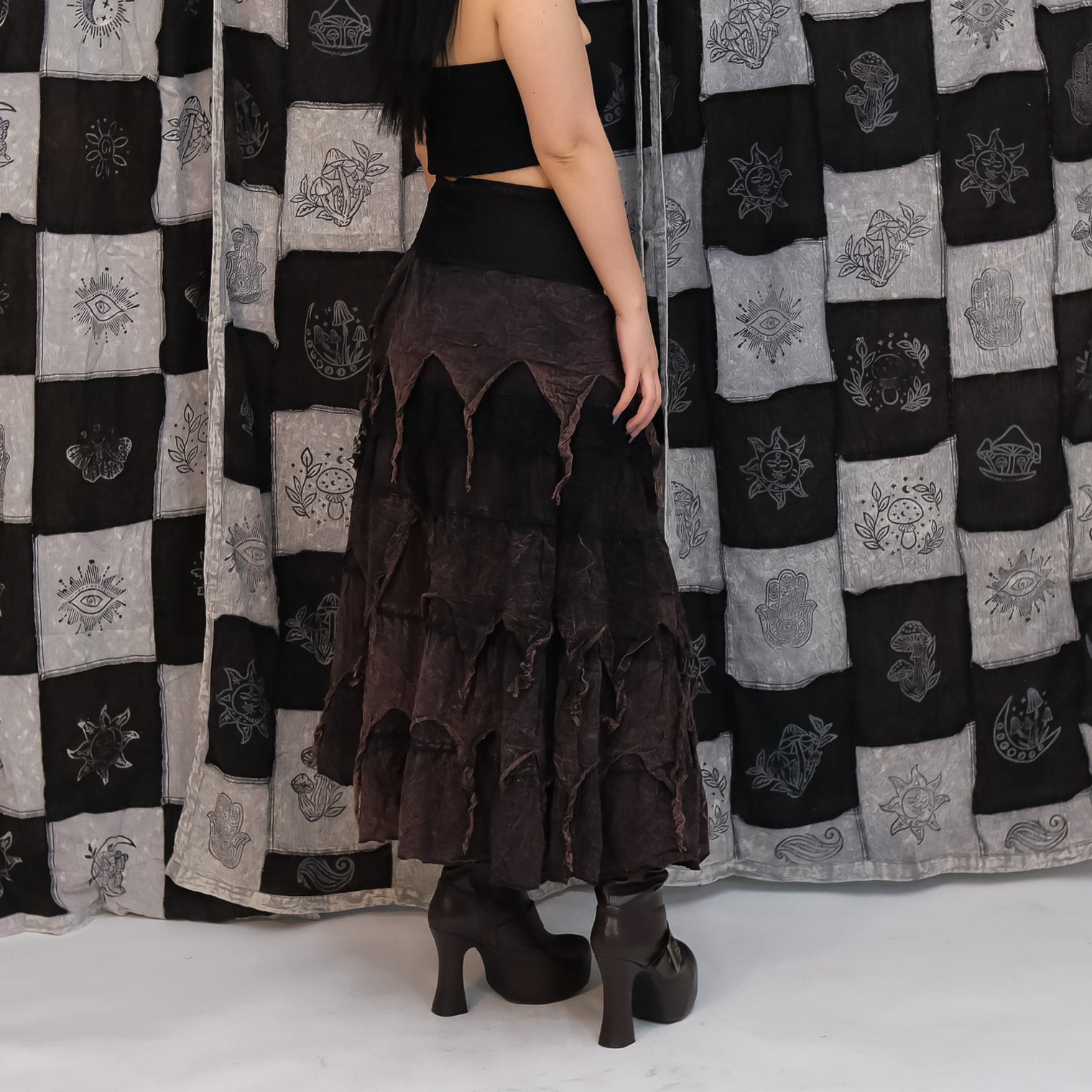 Dusty Moon Layered Wrap Skirt