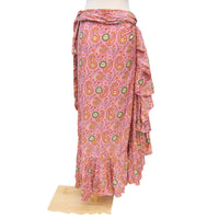 Flowy Sun Celestial Paisley Boho Wrap Skirt
