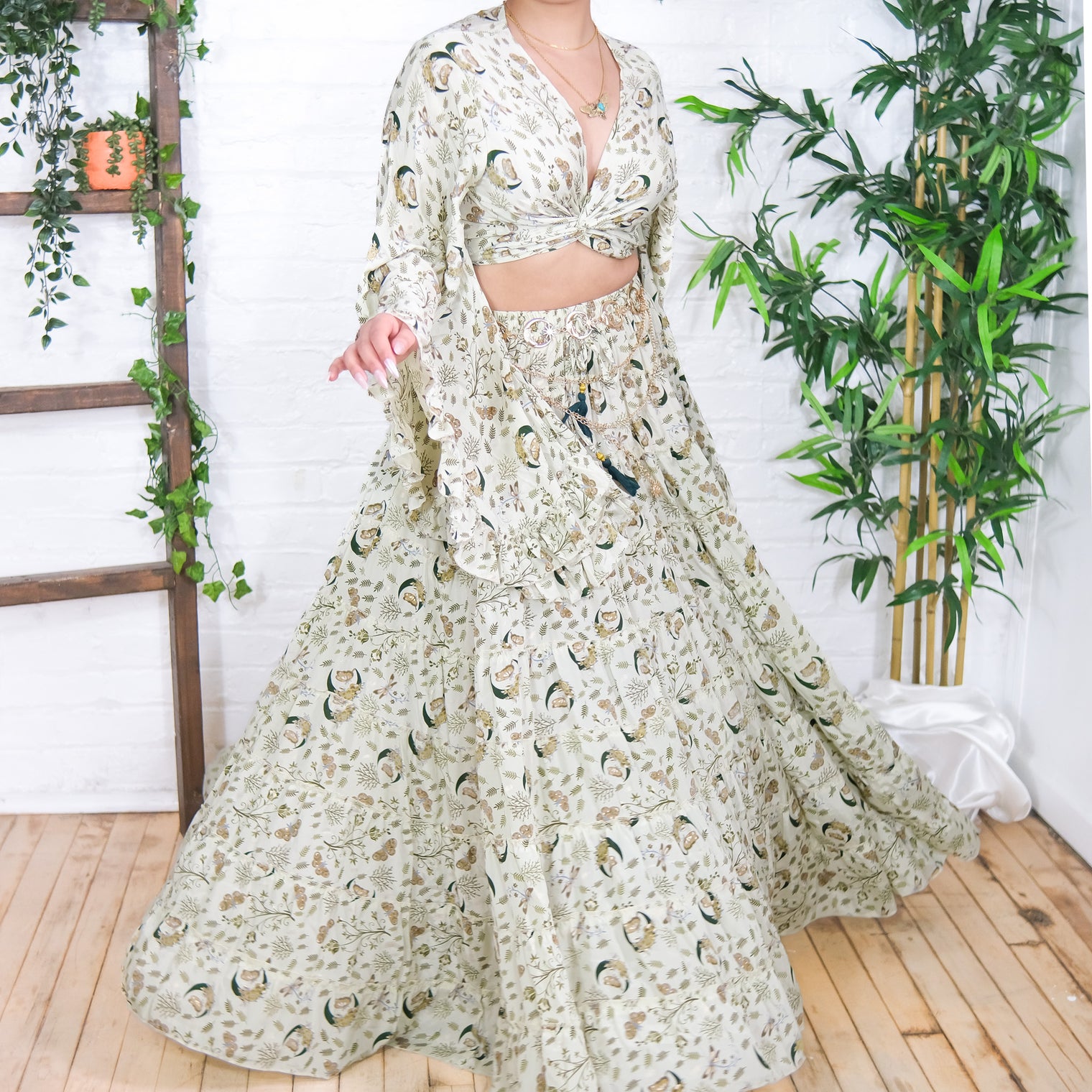 Nova Whisper Flowy Skirt Set