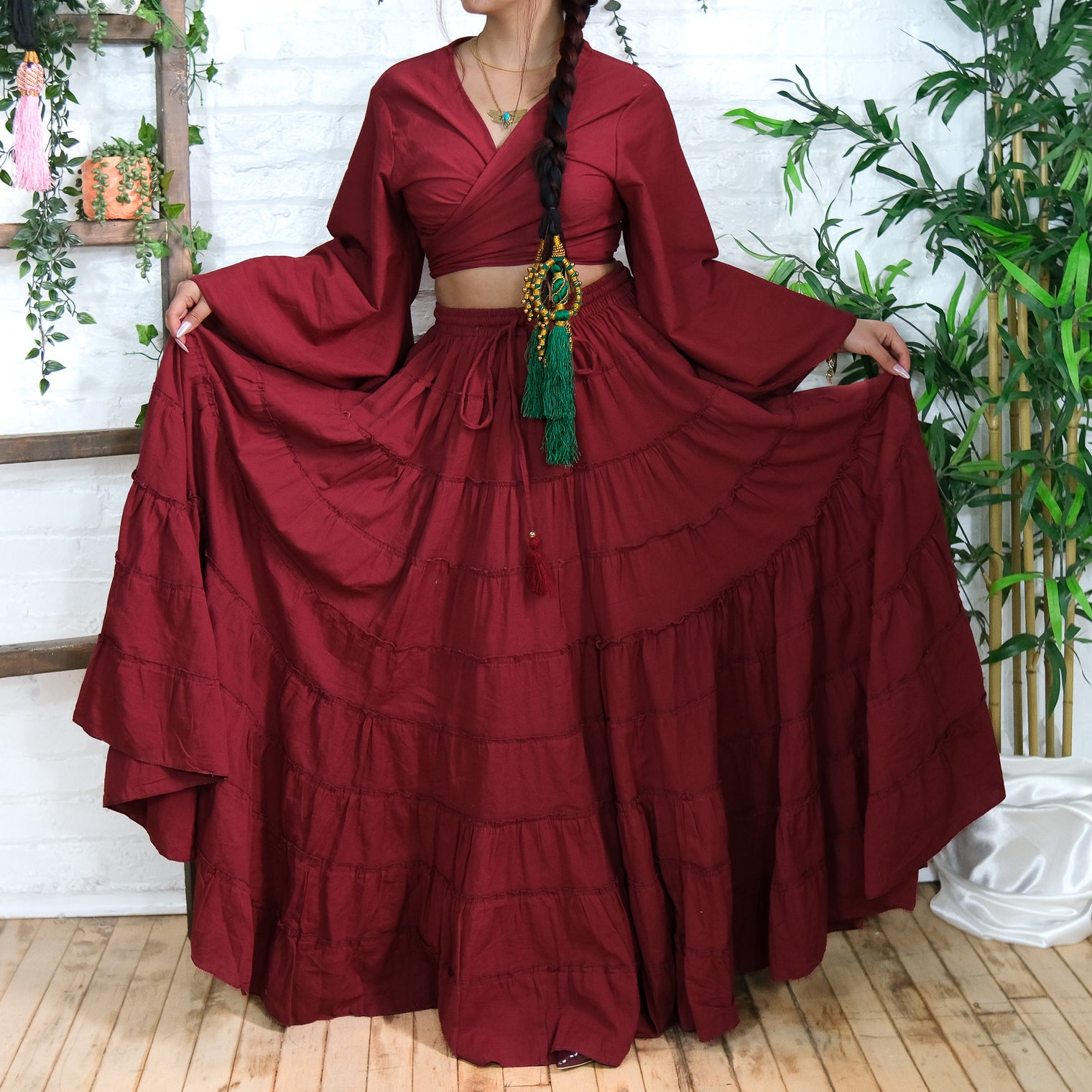 Solstice Skirt with Ruffle Sleeve Top