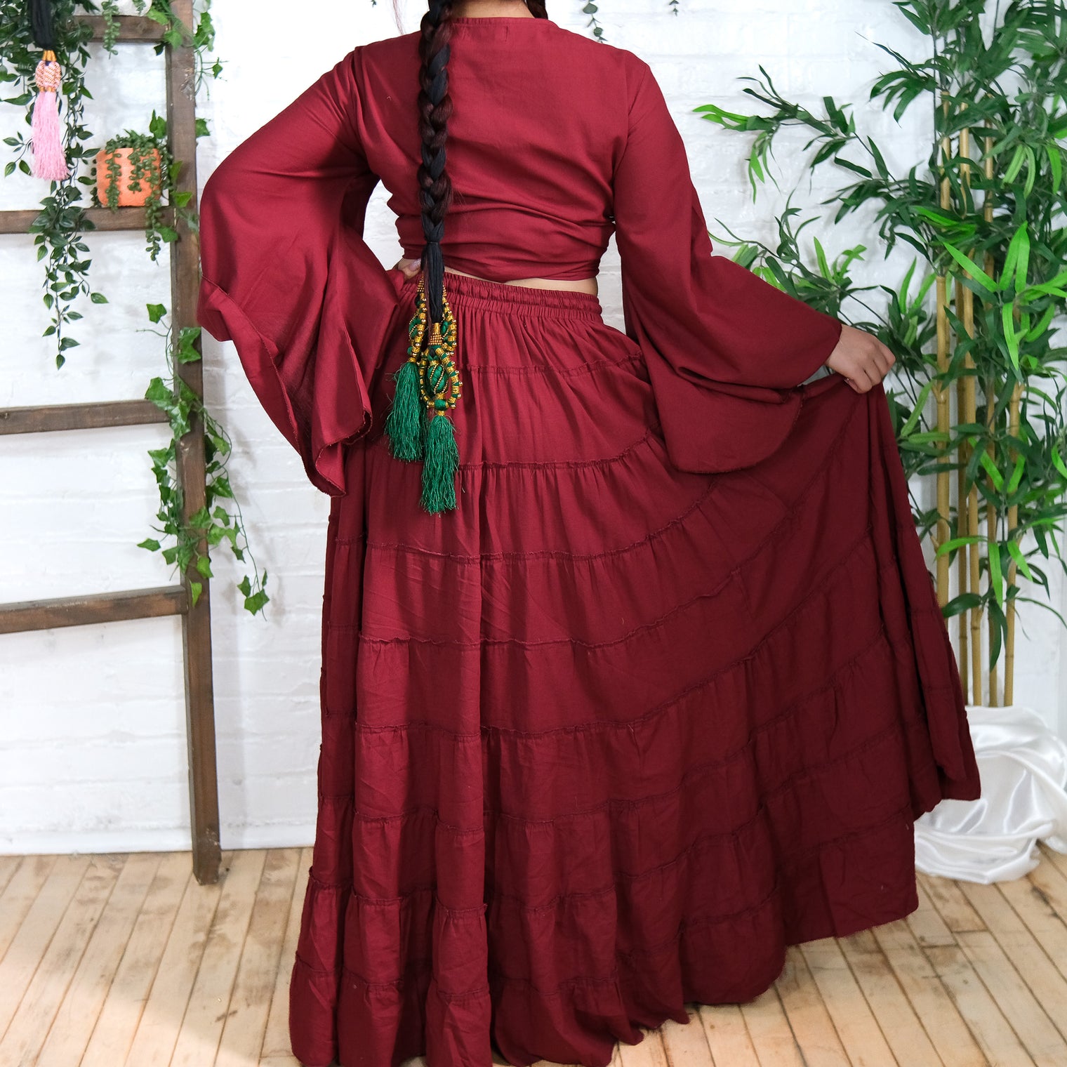 Solstice Skirt with Ruffle Sleeve Top