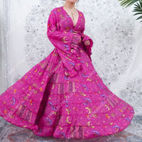 Stevie Inspired Flowy Tiered Skirt With Ruffle Top