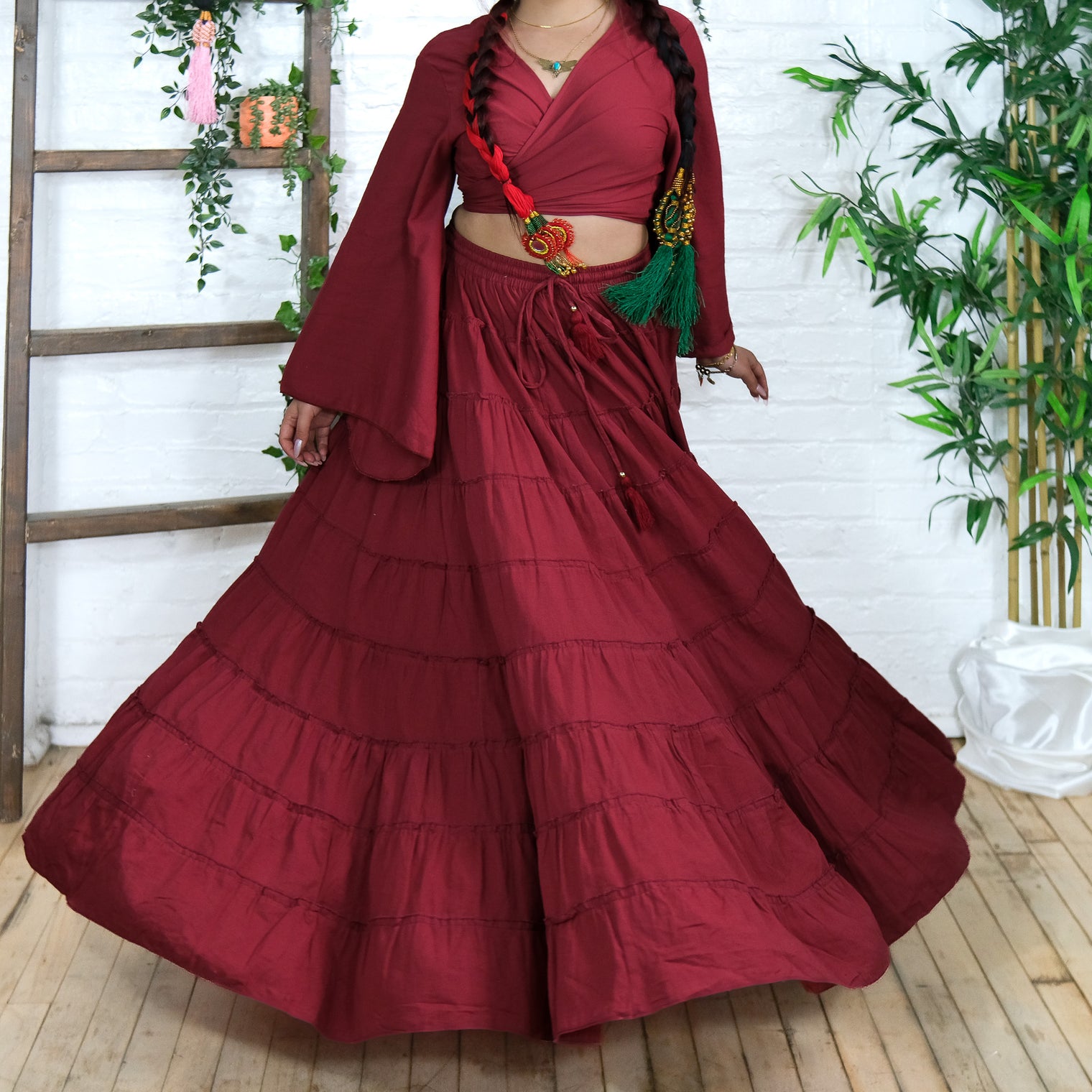 Solstice Skirt with Ruffle Sleeve Top