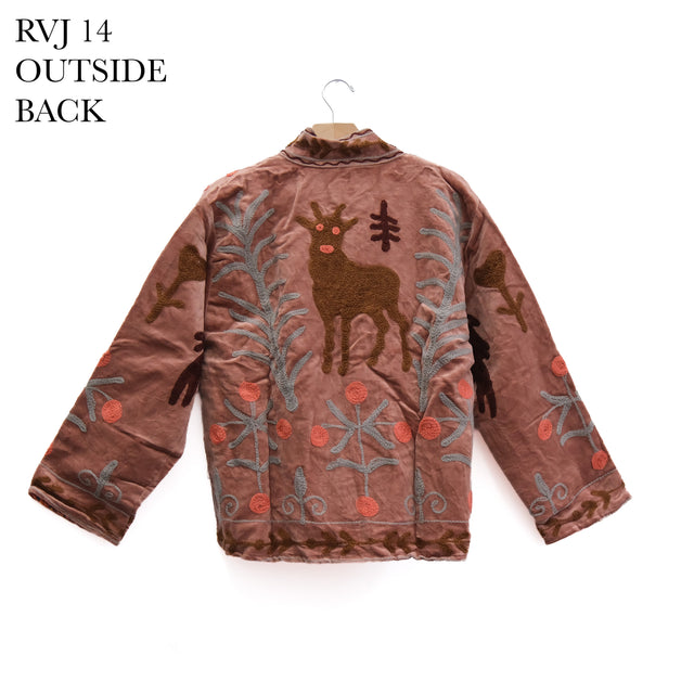 Reversible Velvet Embroidery Jacket