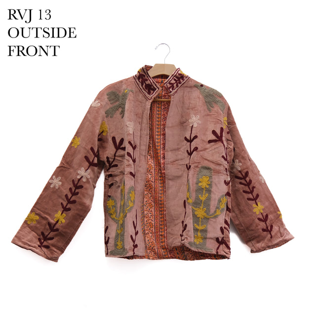 Reversible Velvet Embroidery Jacket