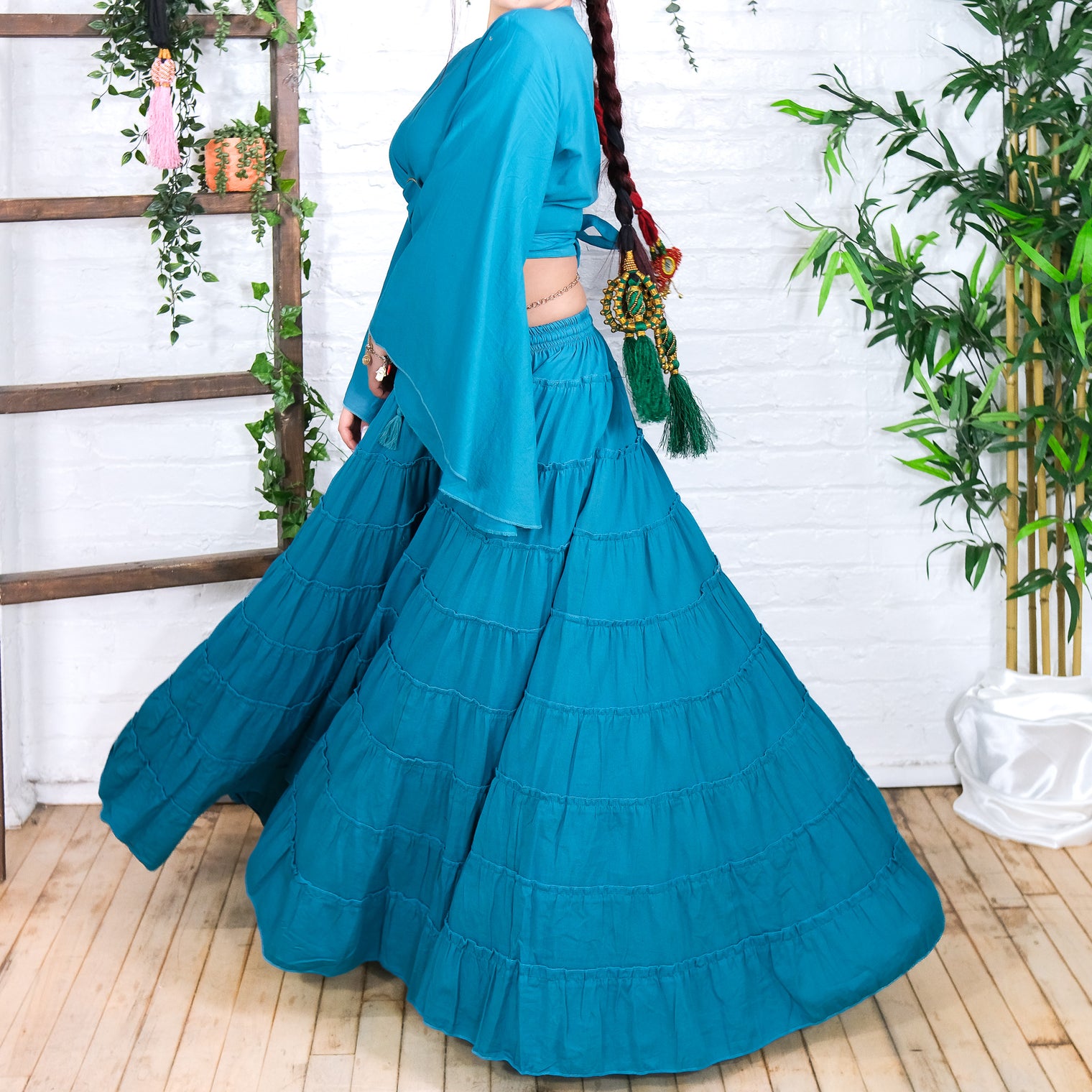 Solstice Skirt with Ruffle Sleeve Top