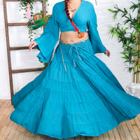 Solstice Skirt with Ruffle Sleeve Top