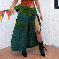 Dusty Moon Layered Wrap Skirt
