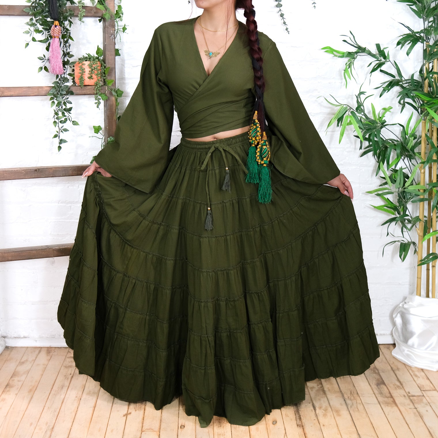 Solstice Skirt with Ruffle Sleeve Top