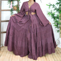 Solstice Skirt with Ruffle Sleeve Top