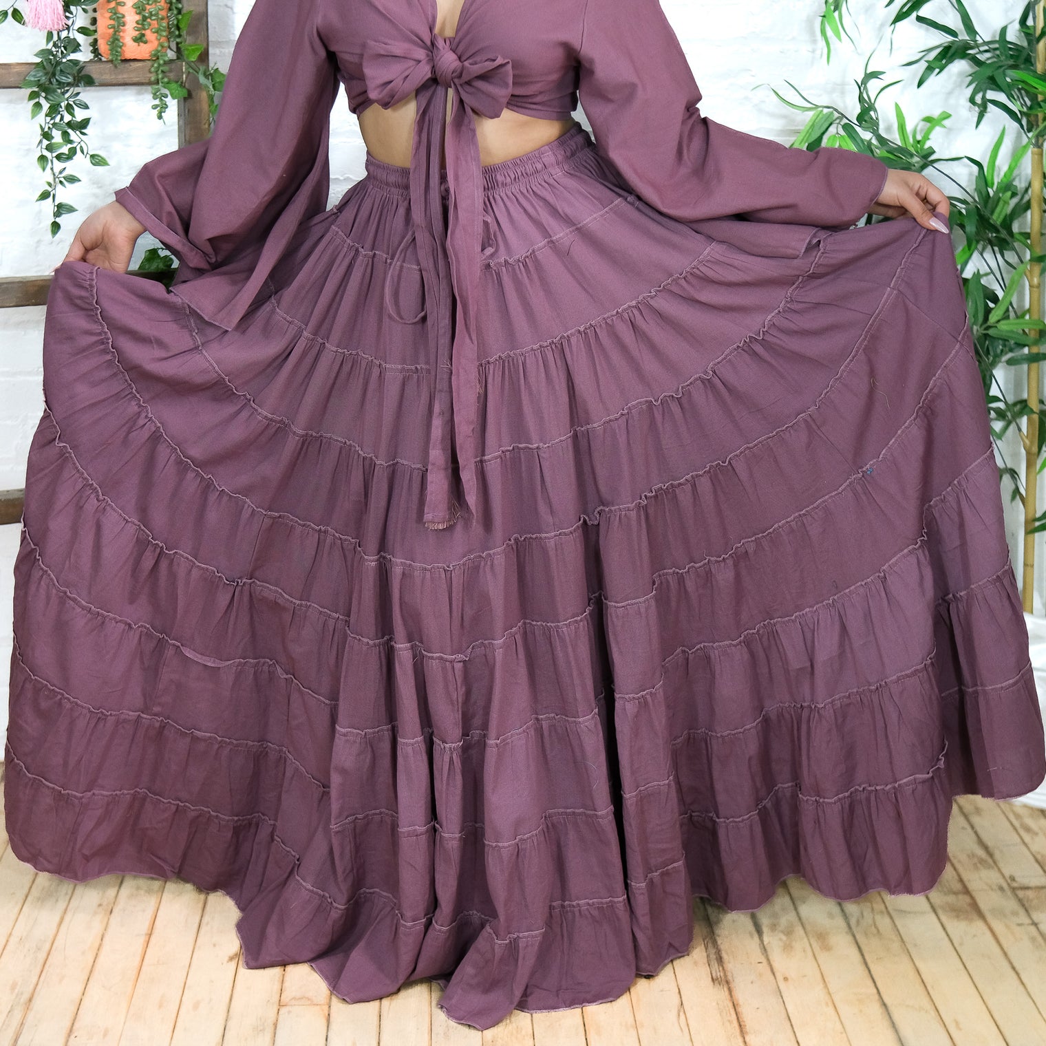 Solstice Skirt with Ruffle Sleeve Top