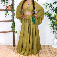 Solstice Skirt with Ruffle Sleeve Top