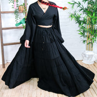 Solstice Skirt with Ruffle Sleeve Top