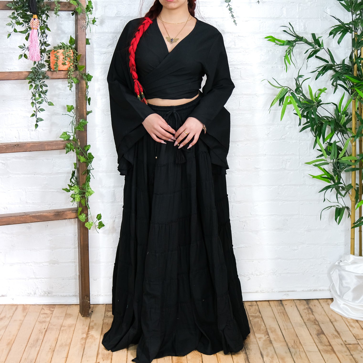 Solstice Skirt with Ruffle Sleeve Top