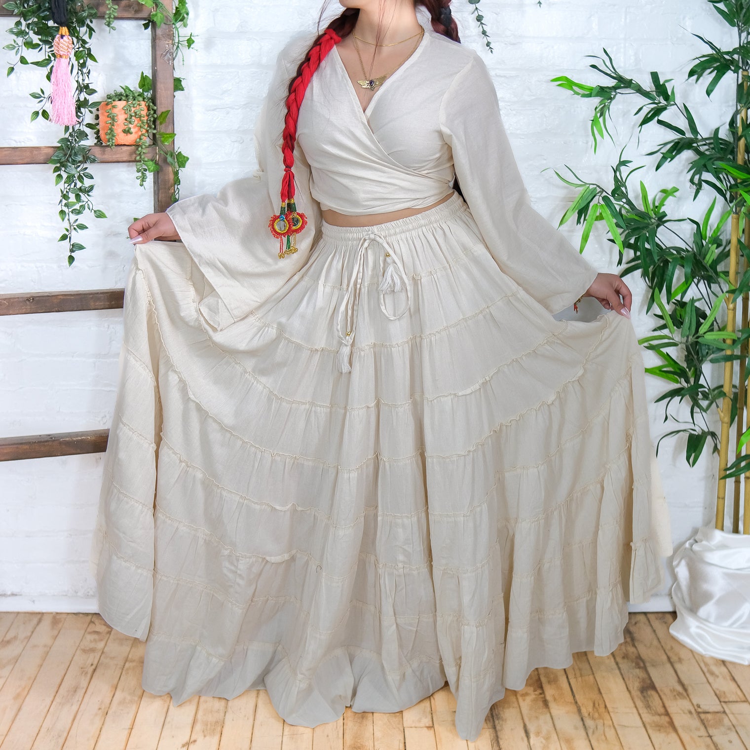 Solstice Skirt with Ruffle Sleeve Top