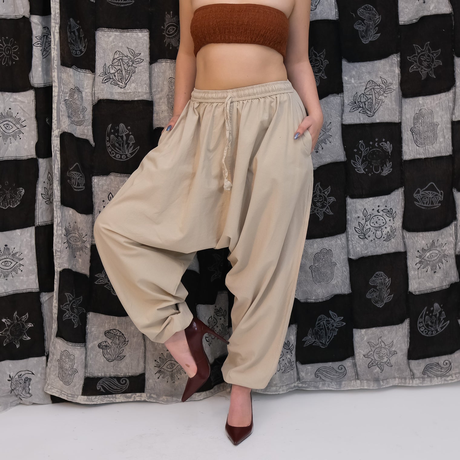 Boho Cotton Unisex Harem Pants