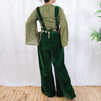 Whimsy Velvet Wide Leg Jumpsuit