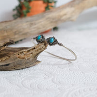 Moonlight Filigree Gemstone Cuff Bracelet