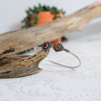 Moonlight Filigree Gemstone Cuff Bracelet
