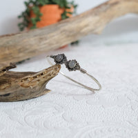 Moonlight Filigree Gemstone Cuff Bracelet