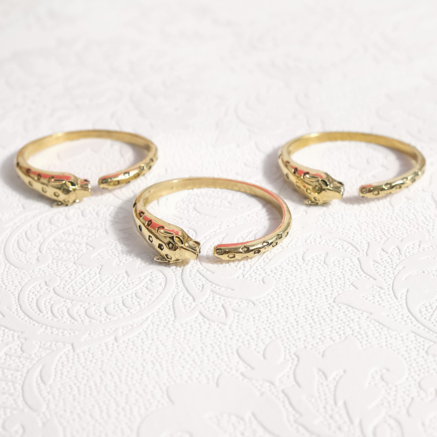 Golden Leopard Adjustable Cuff Bracelet