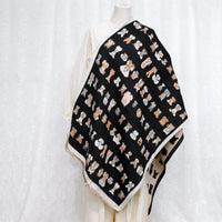Dog Print Boho Fall Winter Scarfs